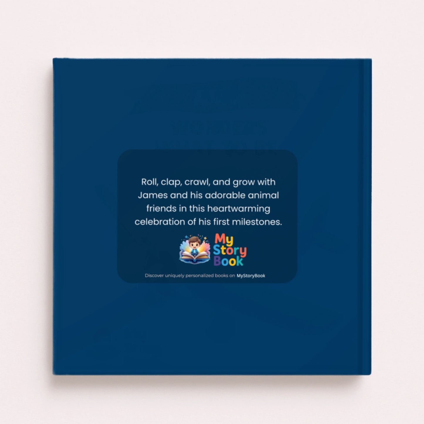 Personalized children's storybook backcover  – custom story with your child's name and photo