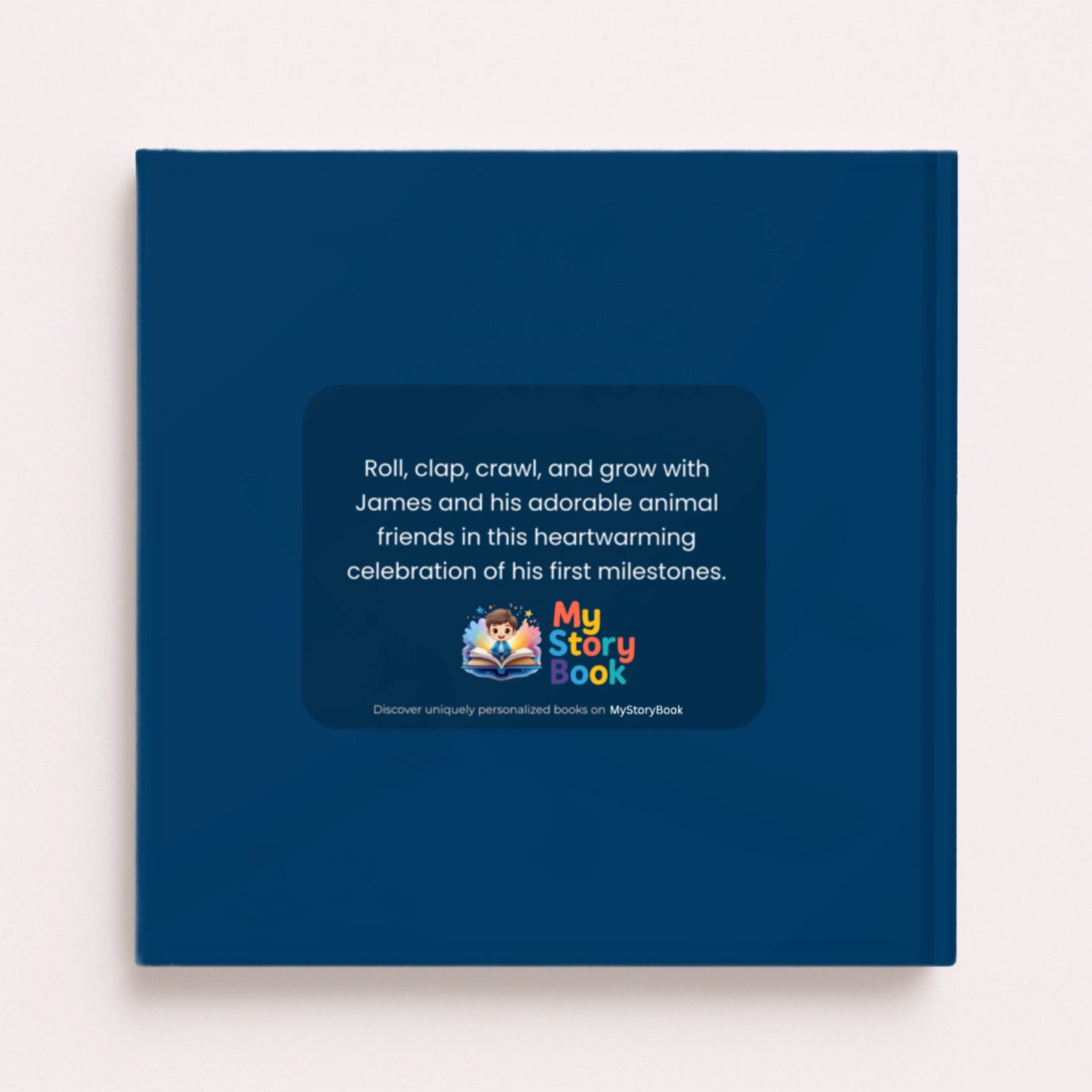 Personalized children's storybook backcover  – custom story with your child's name and photo